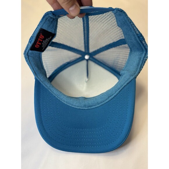 Kauai chickens Hat Cap Snapback Blue Mesh Foam Trucker Hawaii One Size Rooster - Picture 3 of 4